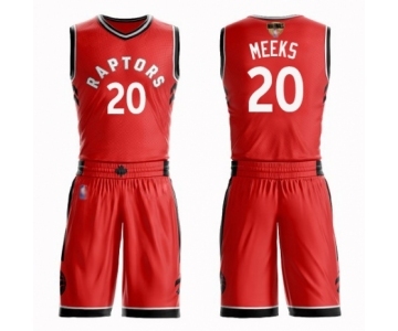 Youth Toronto Raptors #20 Jodie Meeks Swingman Red 2019 Basketball Finals Bound Suit Jersey - Icon Edition