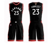 Youth Toronto Raptors #23 Fred VanVleet Swingman Black 2019 Basketball Finals Bound Suit Jersey Statement Edition