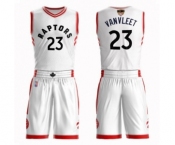 Youth Toronto Raptors #23 Fred VanVleet Swingman White 2019 Basketball Finals Bound Suit Jersey - Association Edition