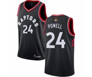 Youth Toronto Raptors #24 Norman Powell Swingman Black 2019 Basketball Finals Bound Jersey Statement Edition