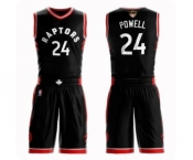 Youth Toronto Raptors #24 Norman Powell Swingman Black 2019 Basketball Finals Bound Suit Jersey Statement Edition