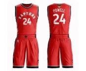 Youth Toronto Raptors #24 Norman Powell Swingman Red 2019 Basketball Finals Bound Suit Jersey - Icon Edition