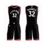 Youth Toronto Raptors #32 KJ McDaniels Swingman Black 2019 Basketball Finals Bound Suit Jersey Statement Edition