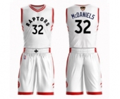 Youth Toronto Raptors #32 KJ McDaniels Swingman White 2019 Basketball Finals Bound Suit Jersey - Association Edition