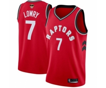 Youth Toronto Raptors #7 Kyle Lowry Swingman Red 2019 Basketball Finals Bound Jersey - Icon Edition