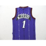 youth nba jersey toronto raptors #1 mcgrady purple