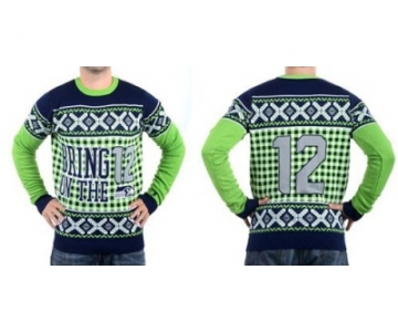 Nike Seattle Seahawks #12 Fan Men's Ugly Sweater