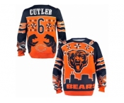 Nike Chicago Bears #6 Jay Cutler Orange Navy Blue Men's Ugly Sweater