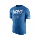 Men's Detroit Lions Nike Light Blue Legend Staff Practice Performance T-Shirt