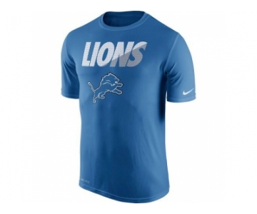 Men's Detroit Lions Nike Light Blue Legend Staff Practice Performance T-Shirt