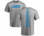 NFL Nike Detroit Lions #98 Damon Harrison Ash Backer T-Shirt