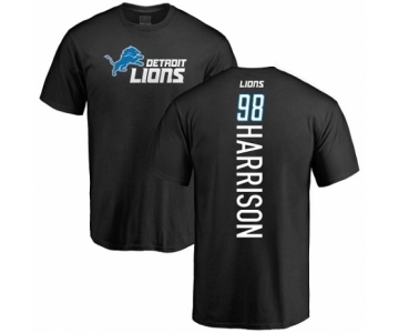 NFL Nike Detroit Lions #98 Damon Harrison Black Backer T-Shirt