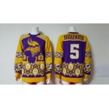 Nike Minnesota Vikings #5 Bridgewater Purple Men's Ugly Sweater