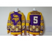 Nike Minnesota Vikings #5 Bridgewater Purple Men's Ugly Sweater