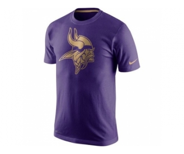 Men's Minnesota Vikings Nike Purple Championship Drive Gold Collection Performance T-Shirt