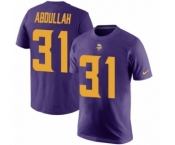 NFL Nike Minnesota Vikings #31 Ameer Abdullah Purple Rush Pride Name & Number T-Shirt