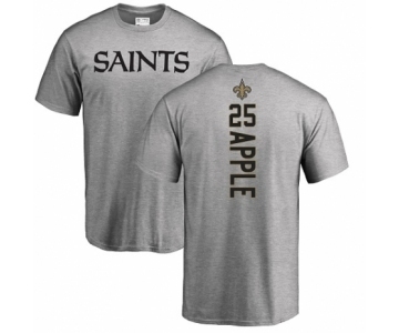 NFL Nike New Orleans Saints #25 Eli Apple Ash Backer T-Shirt