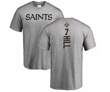 NFL Nike New Orleans Saints #7 Taysom Hill Ash Backer T-Shirt