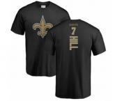 NFL Nike New Orleans Saints #7 Taysom Hill Black Backer T-Shirt