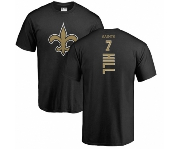 NFL Nike New Orleans Saints #7 Taysom Hill Black Backer T-Shirt