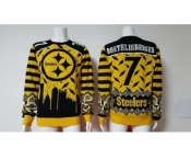 Nike Pittsburgh Steelers #7 Ben Roethlisberger Yellow jerseys Sweater