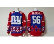 Nike New York Giants #56 Lawrence Taylor blue Men's Ugly Sweater