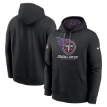 Men's Tennessee Titans Black 2024 Crucial Catch Club Pullover Hoodie