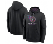 Men's Tennessee Titans Black 2024 Crucial Catch Club Pullover Hoodie