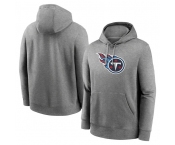 Men's Tennessee Titans Heather Gray Primary Logo Long Sleeve Hoodie