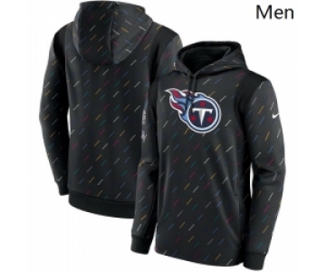 Men's Tennessee Titans Nike Charcoal 2021 NFL Crucial Catch Therma Pullover Hoodie