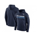 Men's Tennessee Titans Nike Navy Sideline Circuit Pullover Performance Hoodie