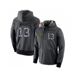 NFL Men's Nike Tennessee Titans #13 Kendall Wright Stitched Black Anthracite Salute to Service Player Performance Hoodie