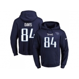 Nike Tennessee Titans #84 Corey Davis Navy Blue Name & Number Pullover NFL Hoodie