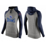 Women Nike Tennessee Titans Performance Hoodie Grey & Dark Blue_1