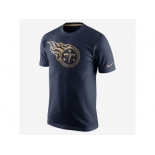 Men's Tennessee Titans Nike Navy Championship Drive Gold Collection Performance T-Shirt