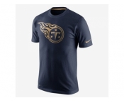 Men's Tennessee Titans Nike Navy Championship Drive Gold Collection Performance T-Shirt