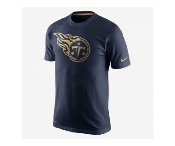 Men's Tennessee Titans Nike Navy Championship Drive Gold Collection Performance T-Shirt