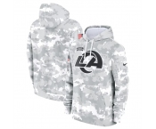 Men's Los Angeles Rams 2024 Arctic Camo Salute To Service Club Fleece Pullover Hoodie