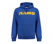 Men's Los Angeles Rams Mitchell & Ness Royal Retro Pullover Hoodie