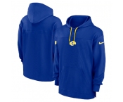 Men's Los Angeles Rams Royal Performance Pullover Hoodie