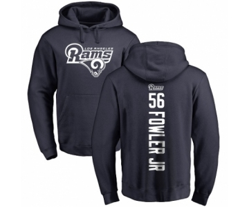 NFL Nike Los Angeles Rams #56 Dante Fowler Jr Navy Blue Backer Pullover Hoodie