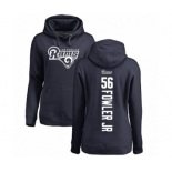 NFL Women's Nike Los Angeles Rams #56 Dante Fowler Jr Navy Blue Backer Pullover Hoodie