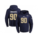 Nike Los Angeles Rams #90 Michael Brockers Navy Blue Name & Number Pullover NFL Hoodie