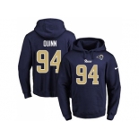 Nike Los Angeles Rams #94 Robert Quinn Navy Blue Name & Number Pullover NFL Hoodie