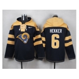 Nike St. Louis Rams #6 Johnny Hekker Navy Blue Player Pullover NFL Hoodie