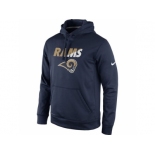 St.Louis Rams Nike Navy Kick Off Staff Performance Pullover Hoodie