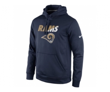 St.Louis Rams Nike Navy Kick Off Staff Performance Pullover Hoodie