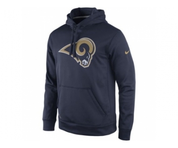 St.Louis Rams Nike Navy Practice Performance Pullover Hoodie