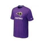 Men's St.Louis Rams Nike Cardinal Facility T-Shirt Purple