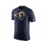 Men's St.Louis Rams Nike Navy Championship Drive Gold Collection Performance T-Shirt